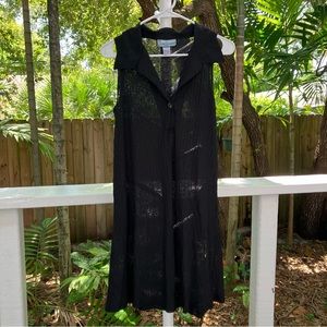 Vintage sheer dress / swim coverup